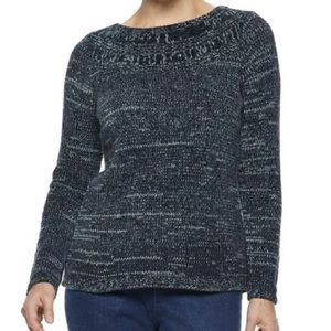Croft & Barrow Women's Chenille Bootneck Sweater